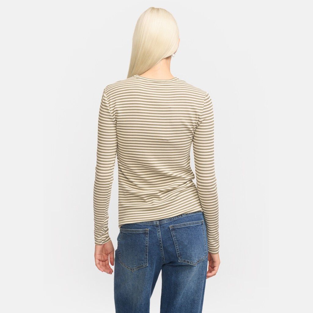 SRFenja Stripe O-neck Top