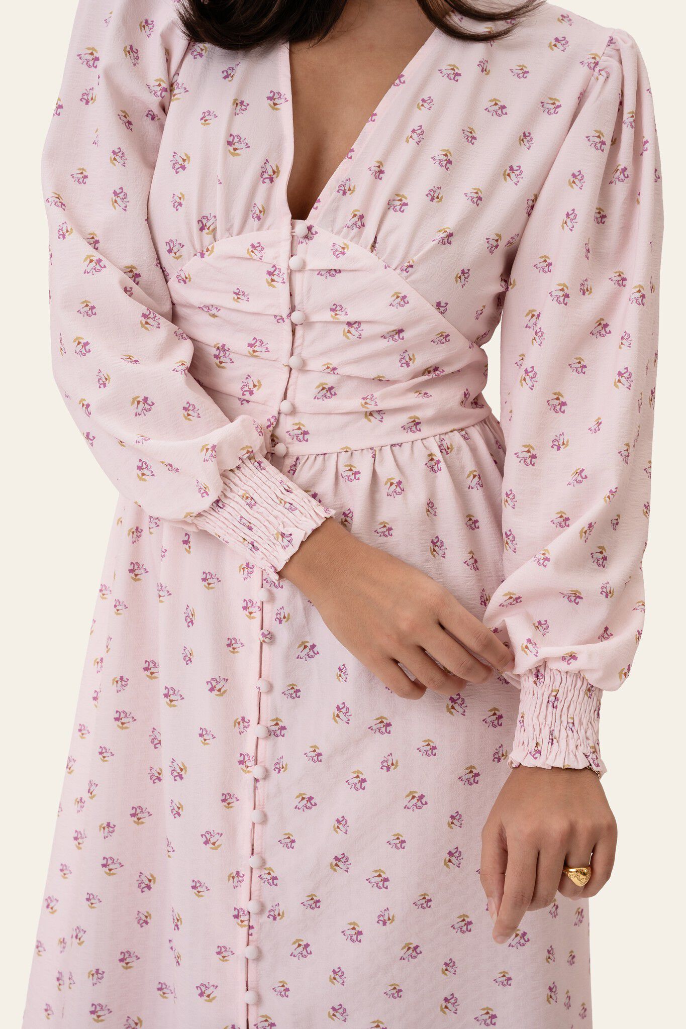 AdelIC Long Dress - Pink