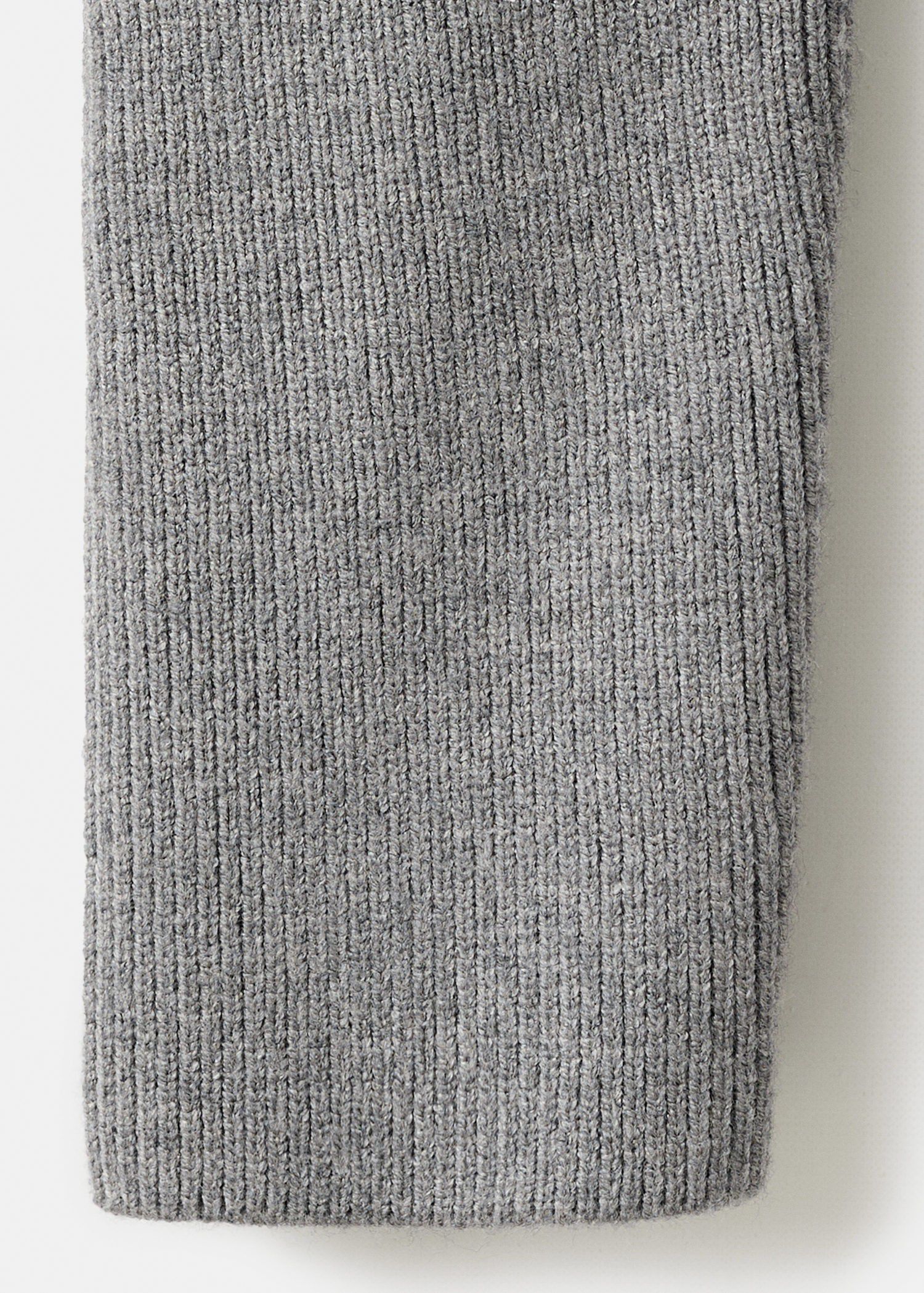 Sweater with asymmetrical roll neck
