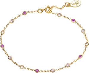 Pink Bezel Bracelet