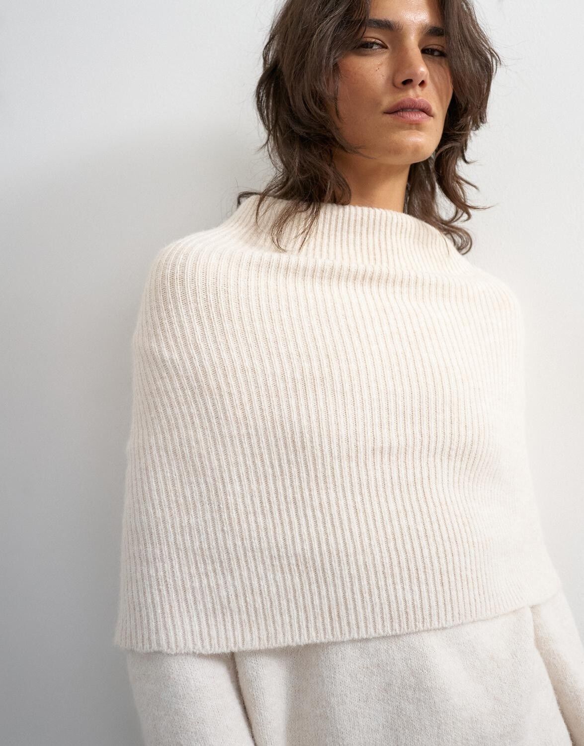 Tsfuna Knitted Deep Fold Jumper Knt