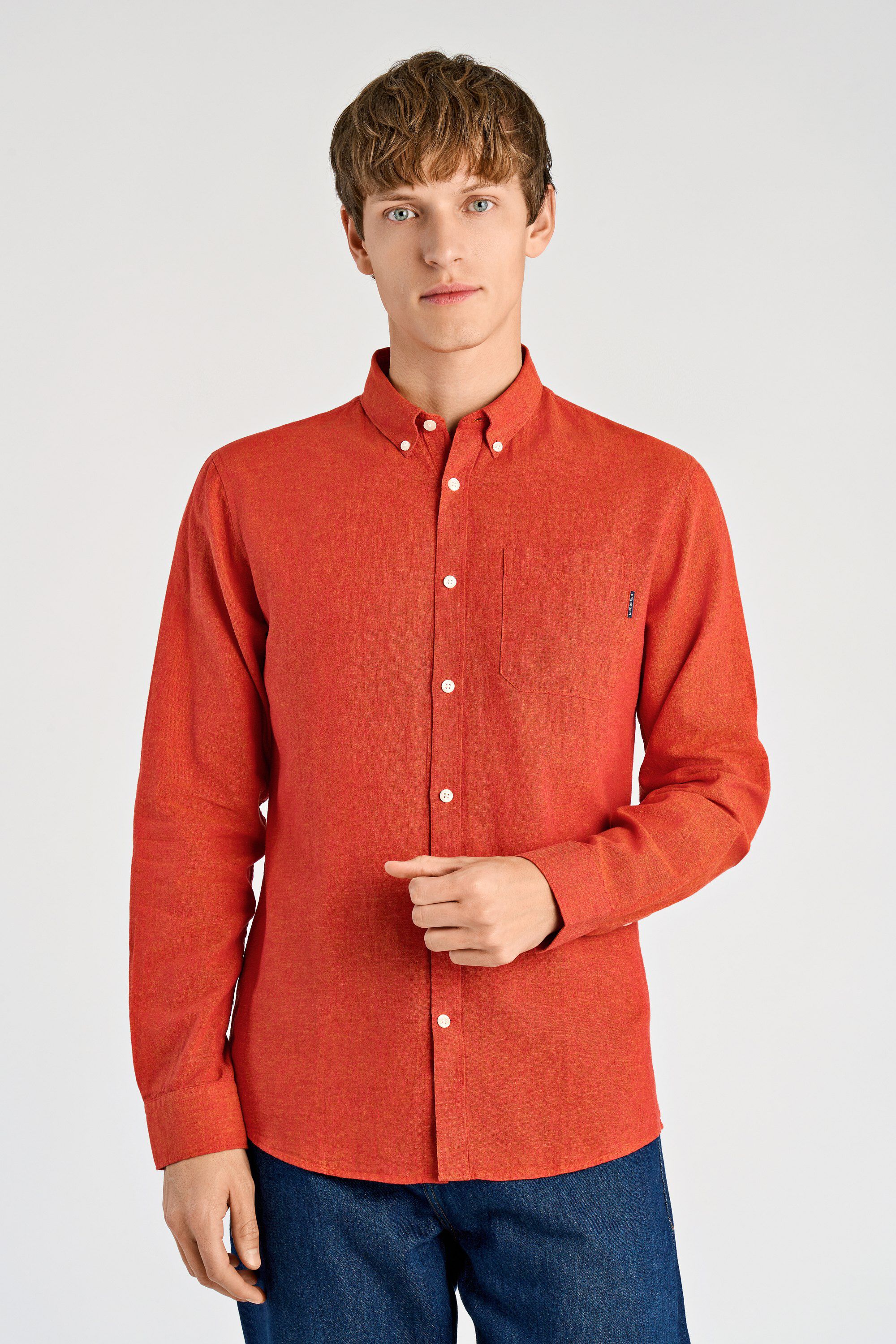 Cotton/linen shirt L/S