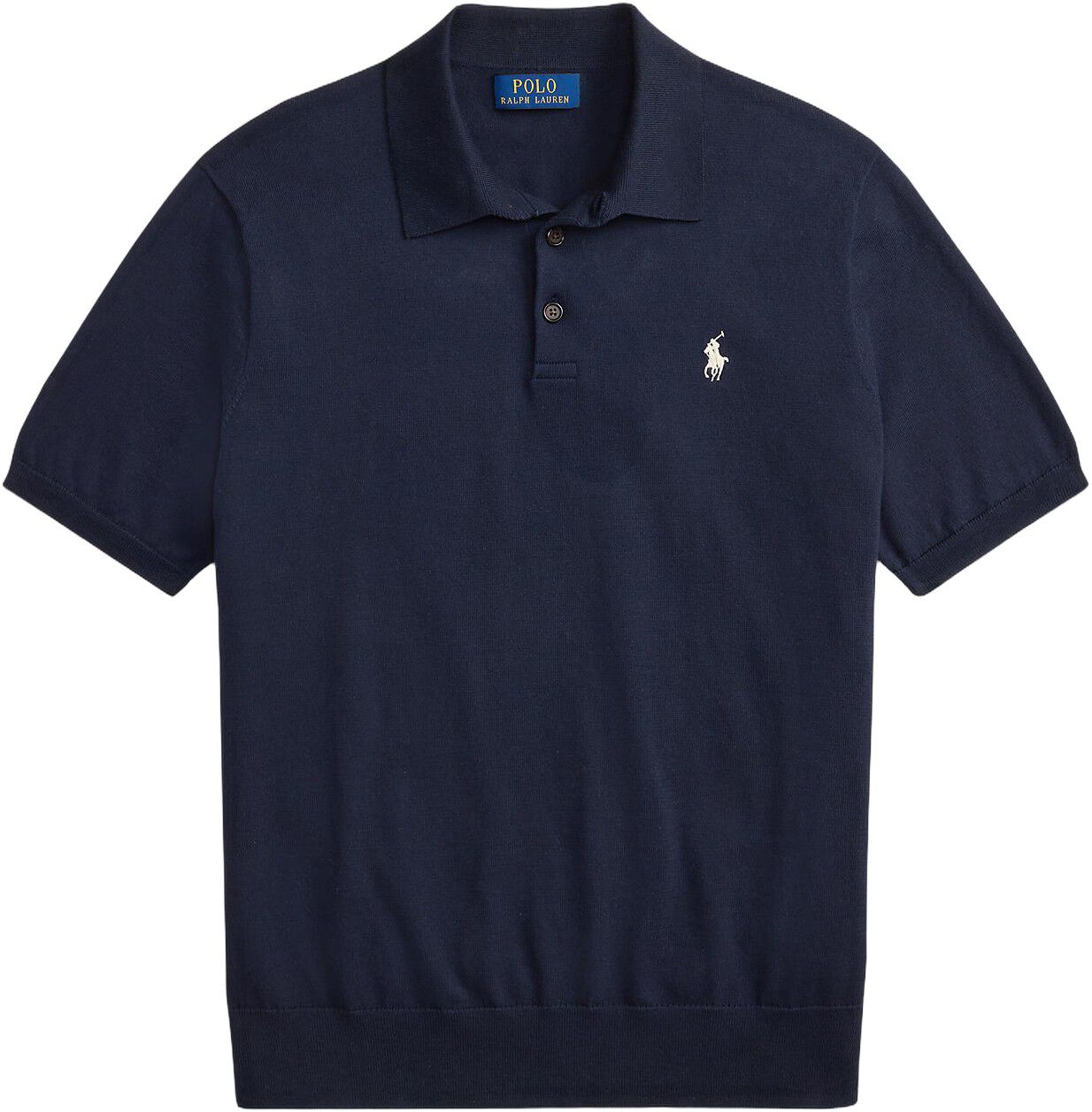 Cotton Polo-Collar Sweater