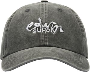 Soft Washed 6 Panel Cap - Black