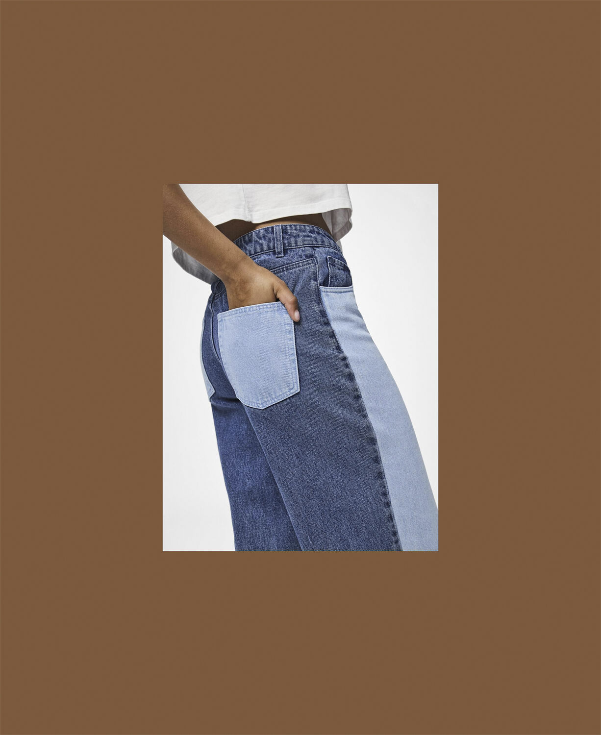 PCFAMY HW WIDE DENIM JEANS D2D FSY