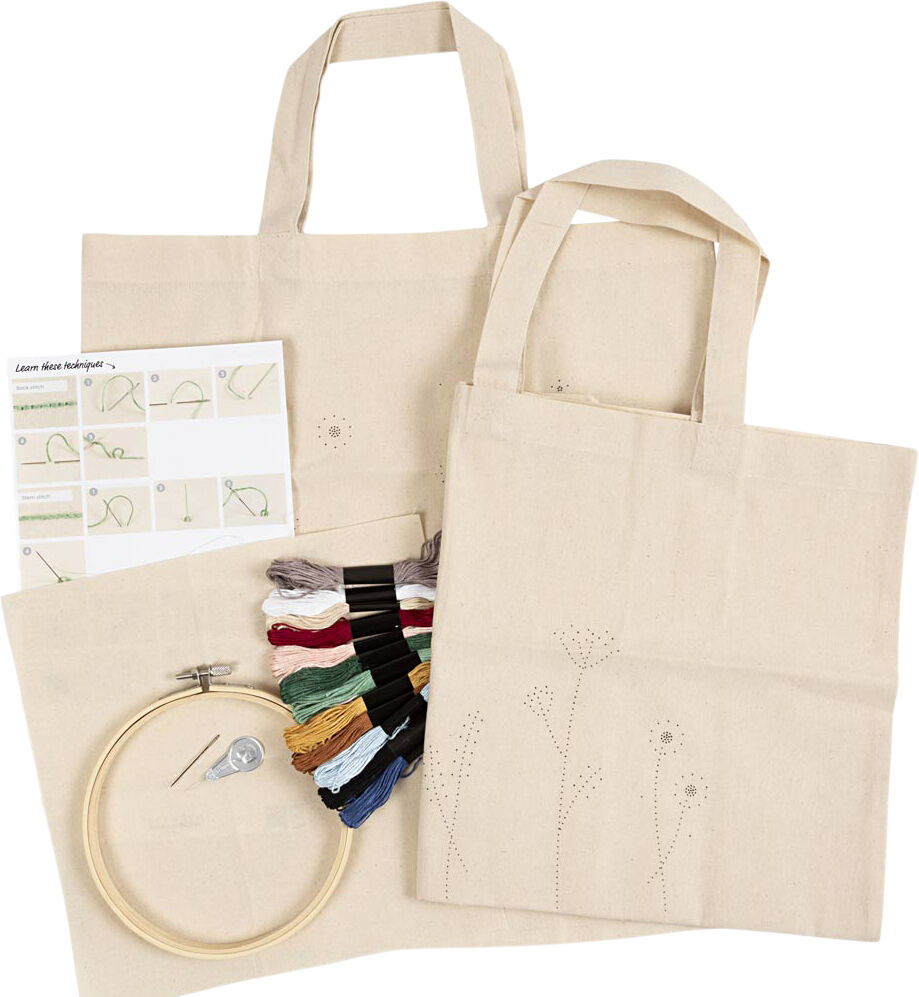 Start DIY Kit Broderi, Blomster