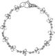 Men's Silver Fleur de Lis Linked Bracelet