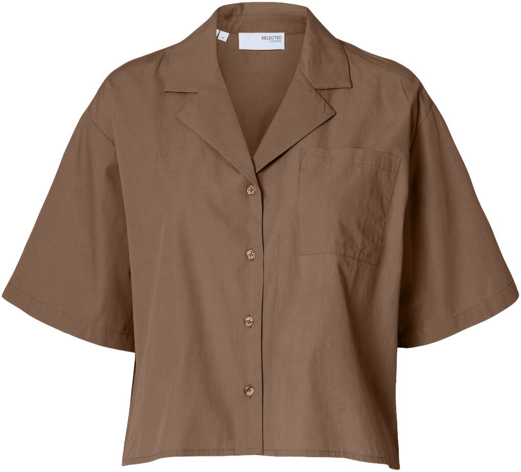 SLFBLAIR SS CROPPED SHIRT B