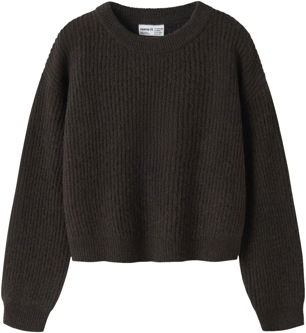 Nkfholly Ls Boxy Short Knit Noos