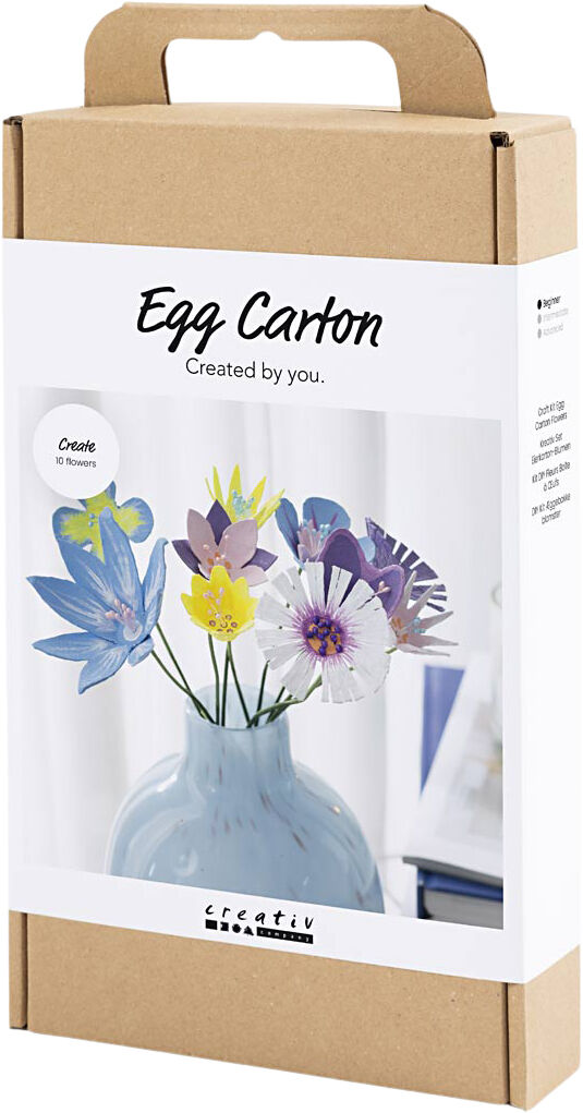 DIY Kit &AElig;ggebakke blomster