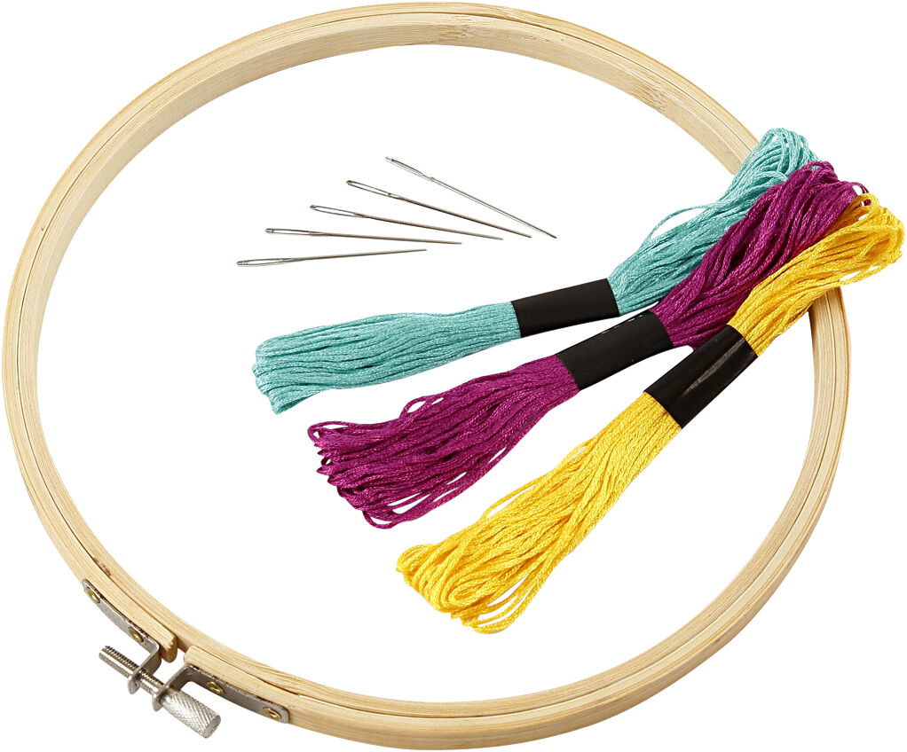 Broderiramme, diam. 20 cm.