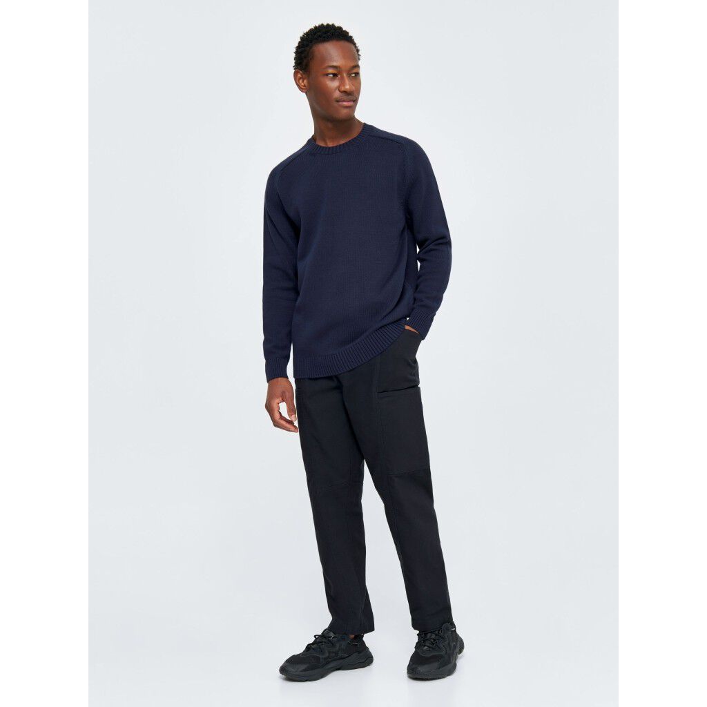 Plain knitted crew neck GOTS/Vegan