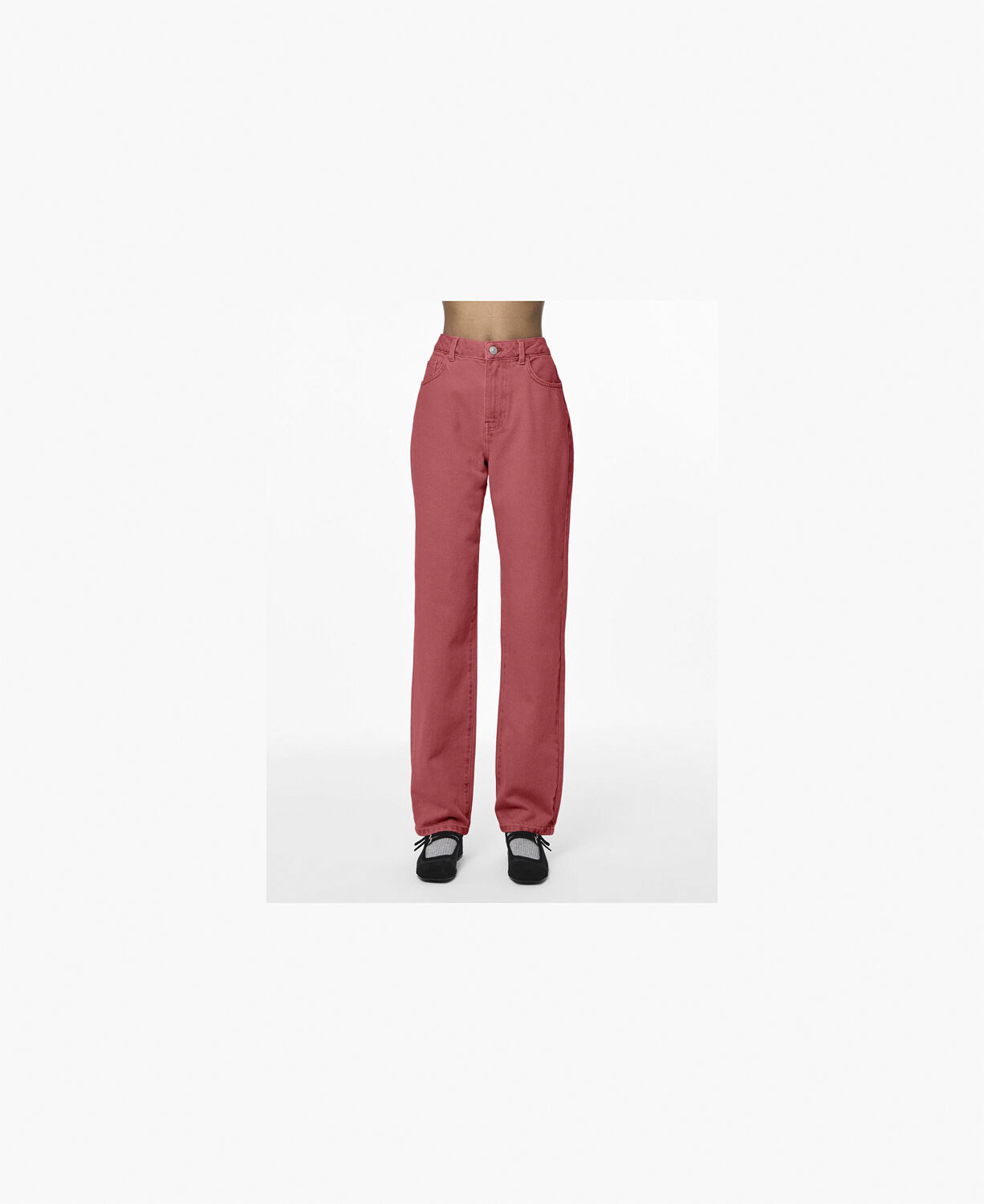 PCFRIA HW STRAIGHT DENIM PANTS D2D