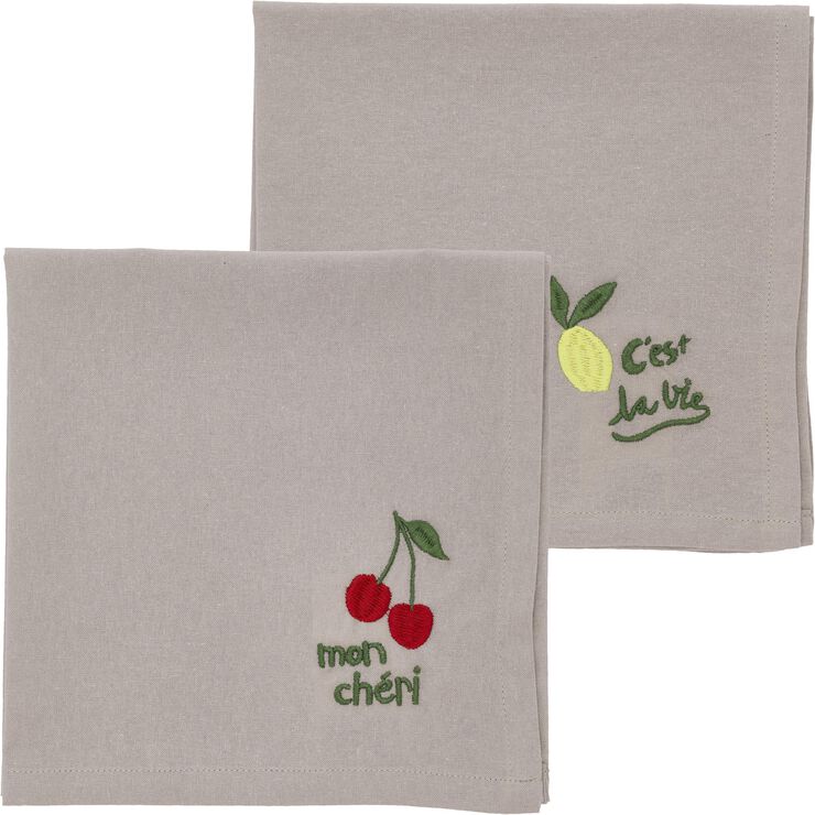 Stofservietter 40x40 Bistro 2 stk. Green