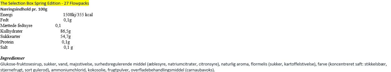 The Selection Box Spring Edition - 27 Flowpacks