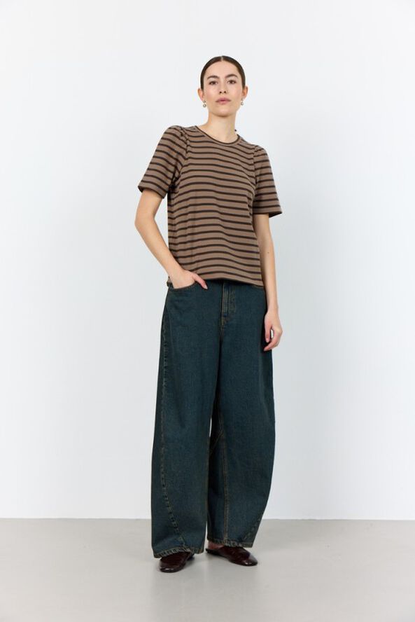 LR-NEDDIE 1 T-shirt Mørk brun