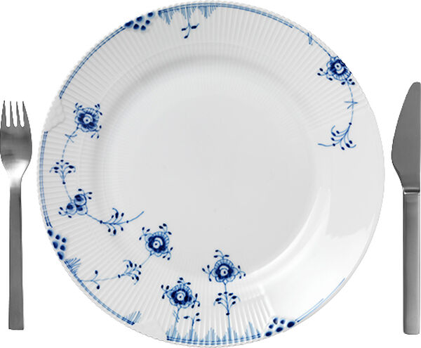 Blå Elements 28 cm. tallerken