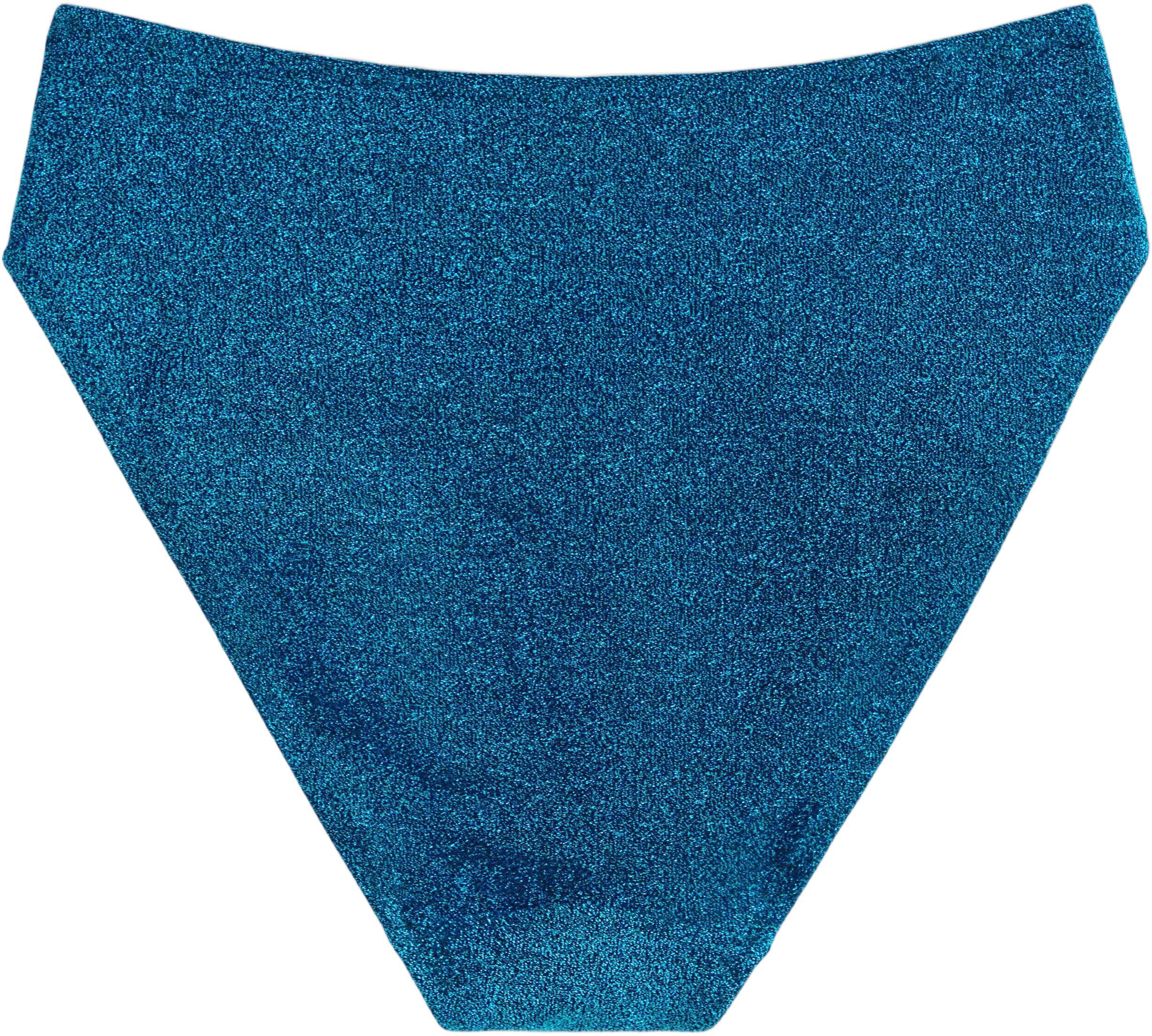 H&oslash;jtaljet bikiniunderdel med lurex