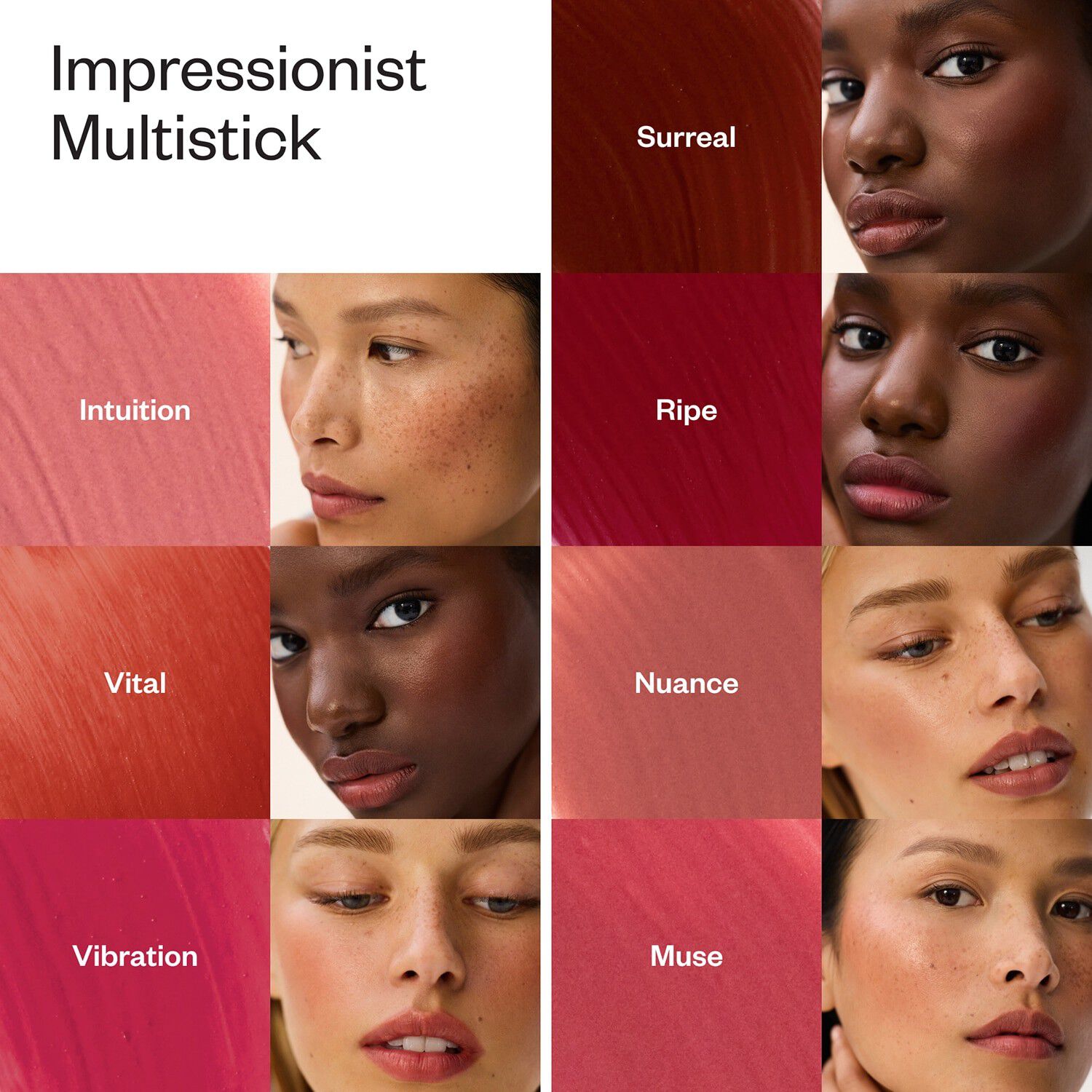 Impressionist Multistick - Cremet multistick til kinder + l&aelig;ber
