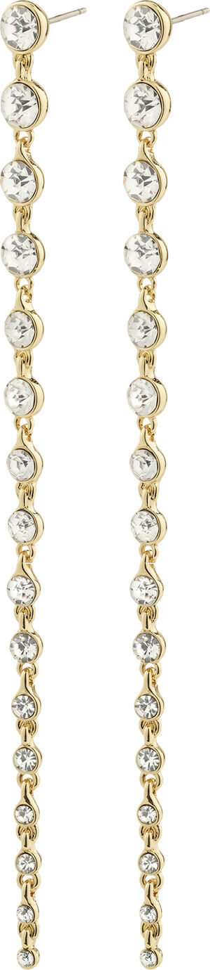 REAGAN recycled crystal earrings gold-plated