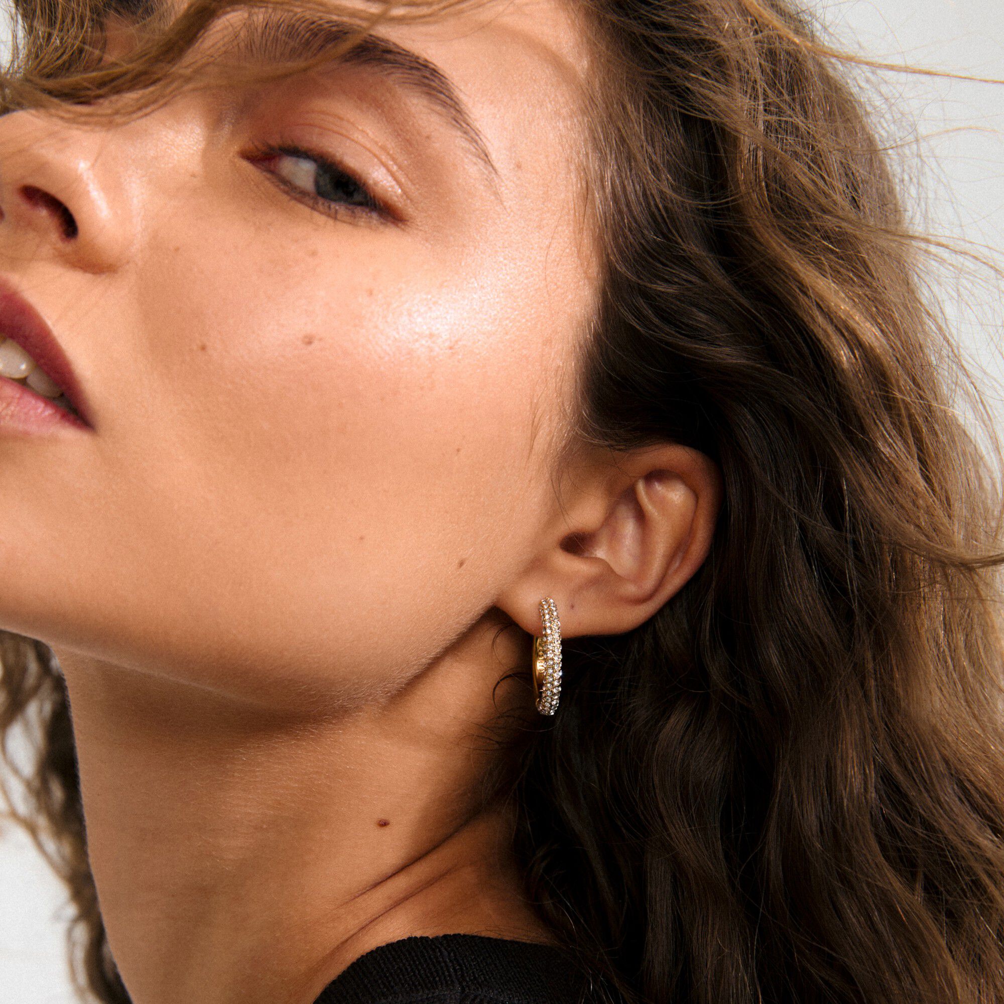 TATUM large hoops gold-plated