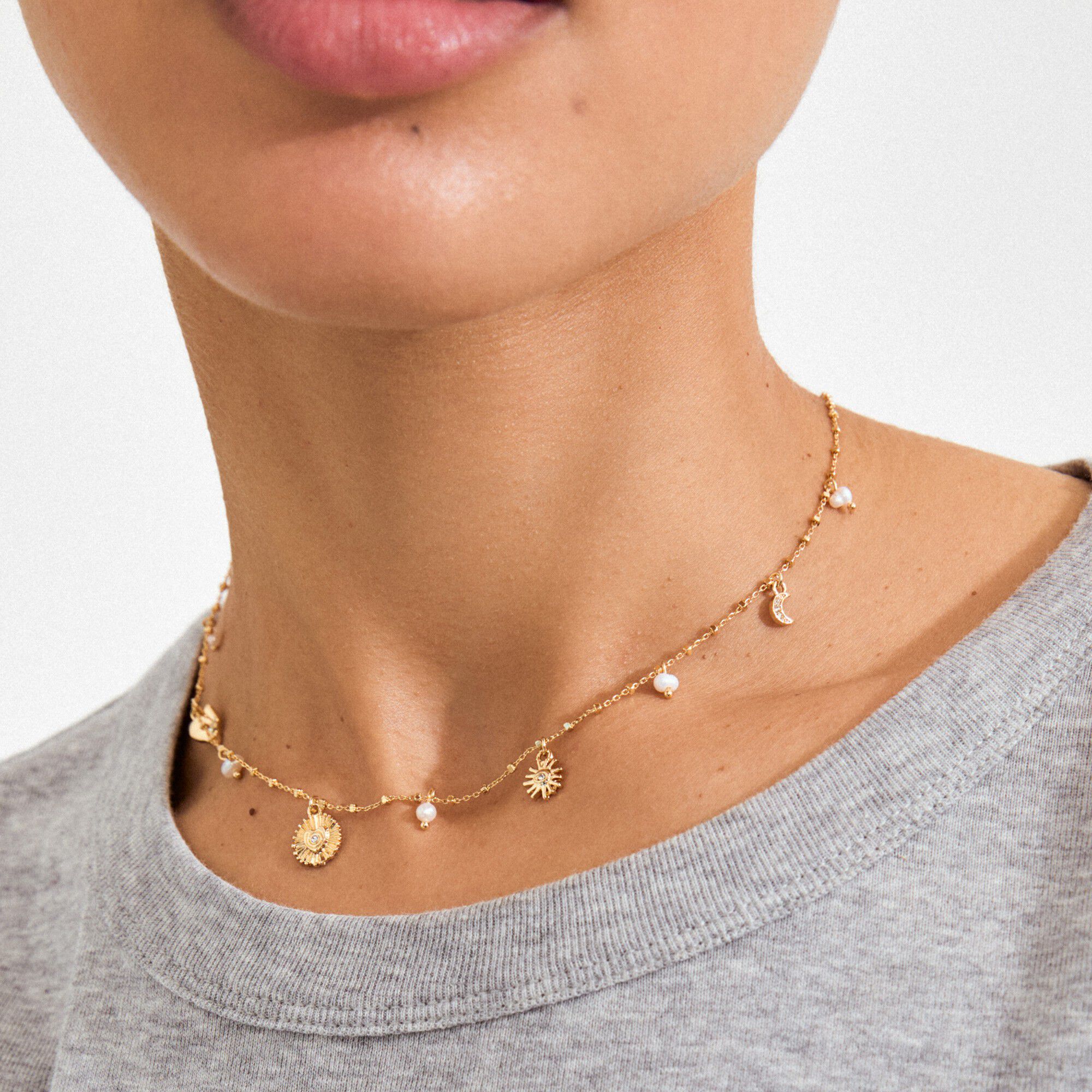 MYLAN halsk&aelig;de guldbelagt