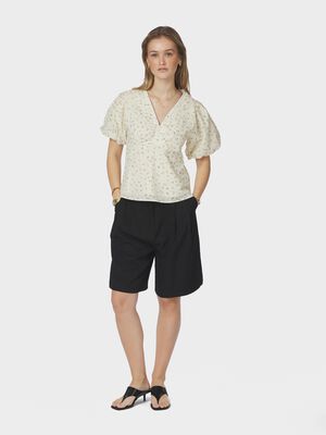 Irina Small Rose Flower Blouse