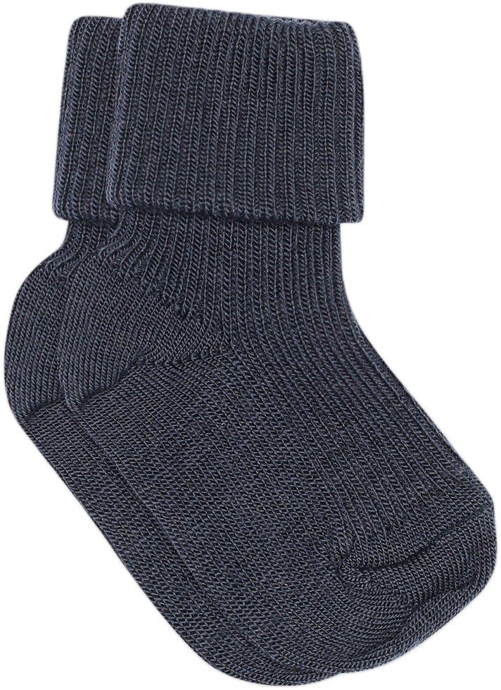 Wool rib baby socks