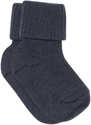 Wool rib baby socks