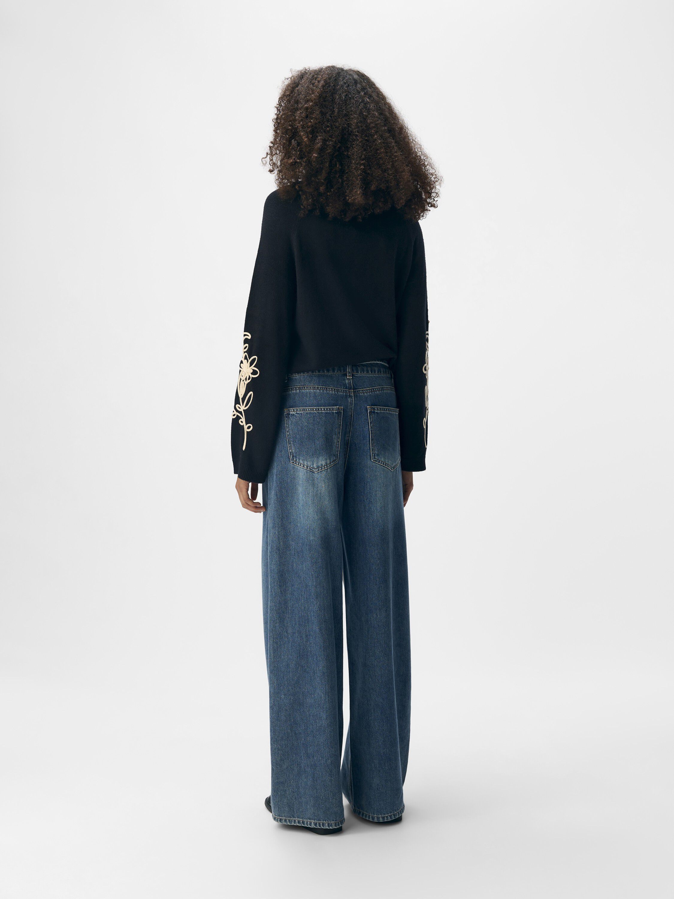 OBJROSIE MW WIDE JEANS NOOS