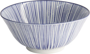 Nippon Blue Tayo Bowl 15.2x6. 7cm Lines