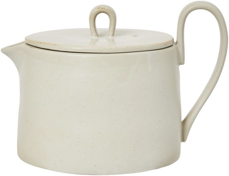 Flow Tea Pot - Off-white Speckle