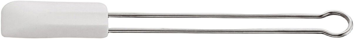 Spatel/dejskraber smal 20 cm St&aring;l/Hvid