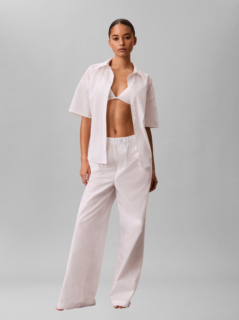 Logo Patch Poplin Pyjama Bottoms