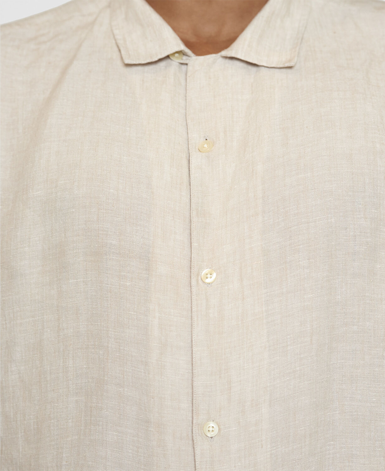 Box short sleeve linen shirt GOTS/Vegan
