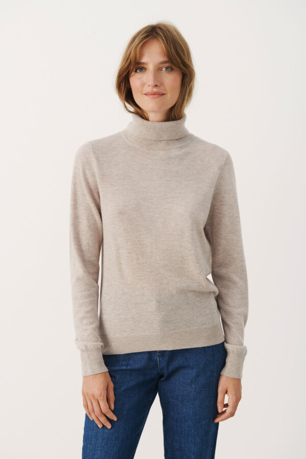Cream Cherrie Pullover | Cobblestone Melange main image 1