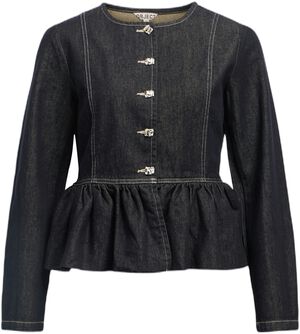 OBJANITA L/S RE DENIM BLAZER 142