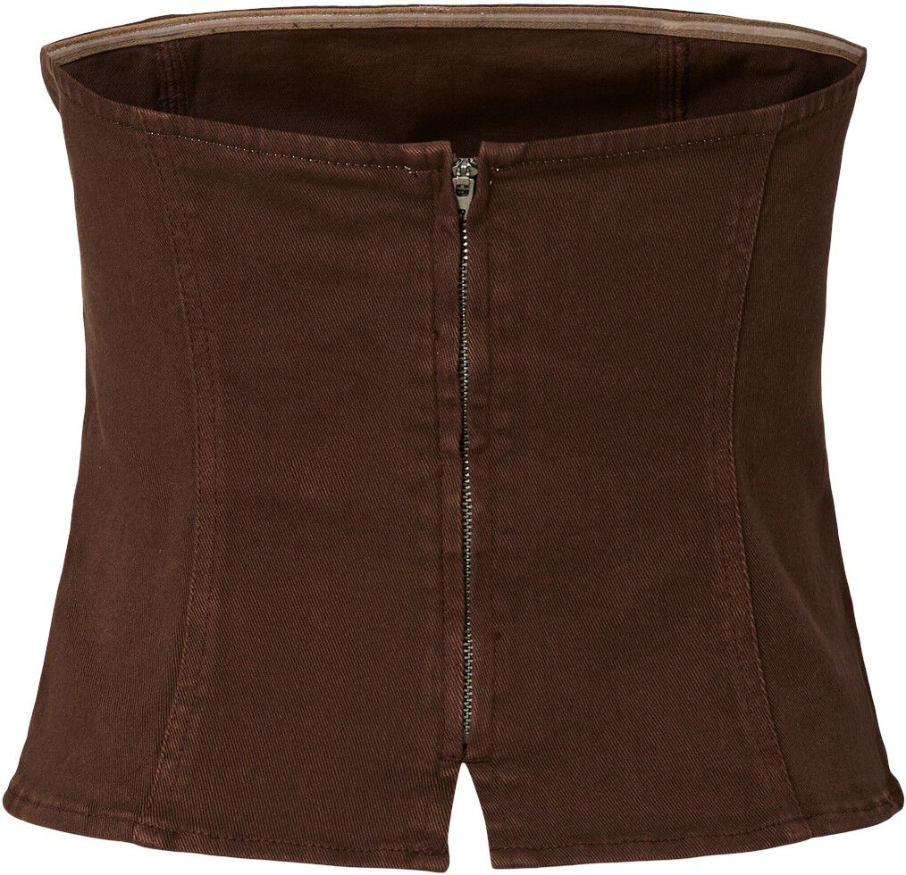 PCSALUME DENIM CORSET TOP