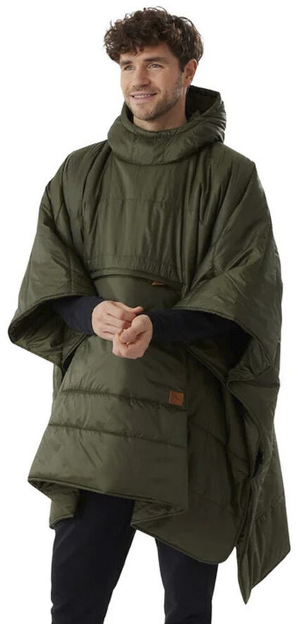 Packable Blanco poncho