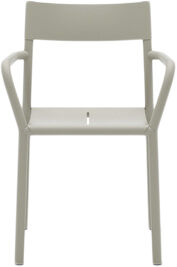 May Armchair, Outdoor, Steel, Light Grey