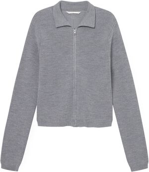 Wool Zip Cardigan Keep Me