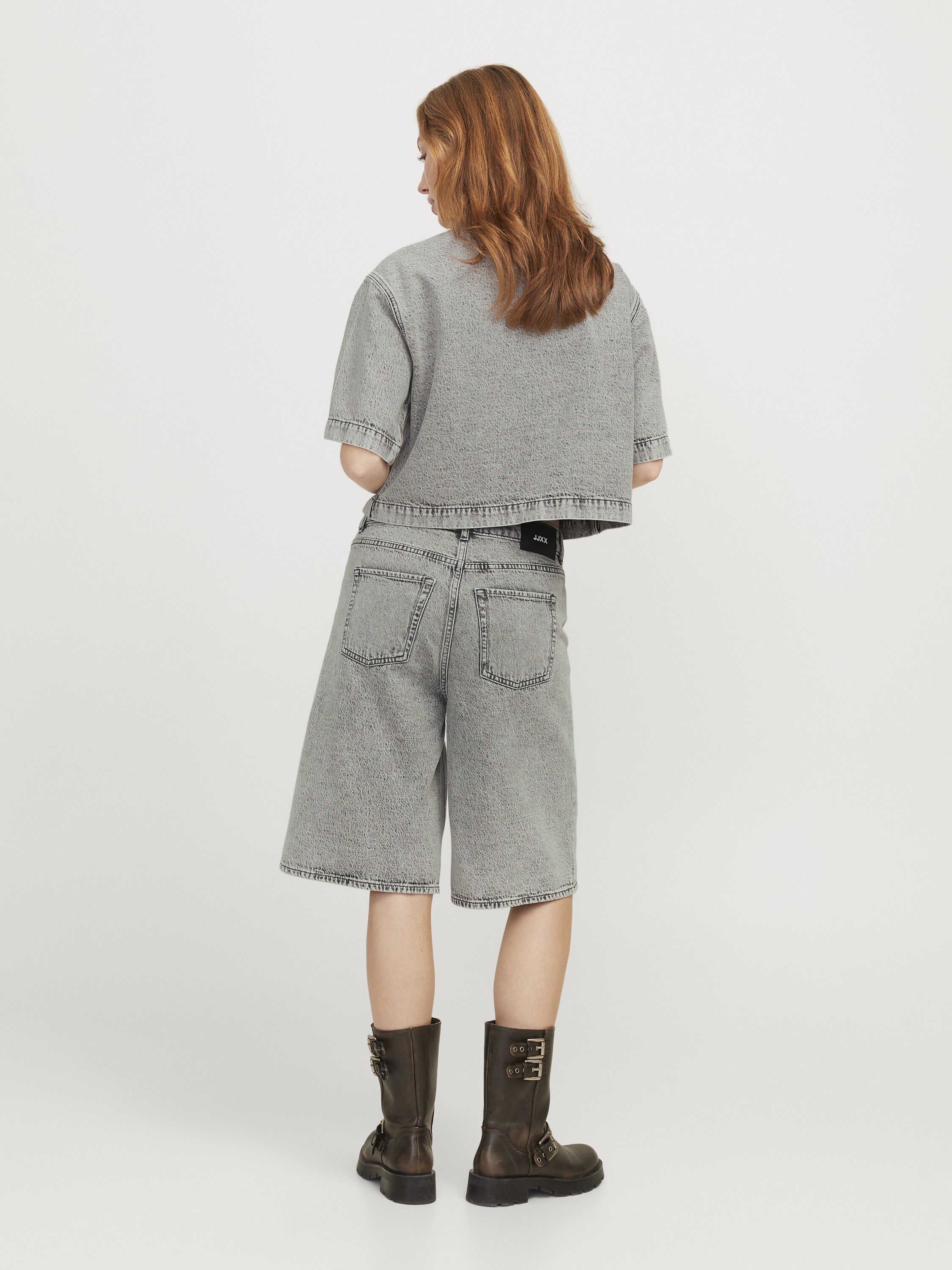 JXLAURA LONG MW DENIM SHORTS DNM SN