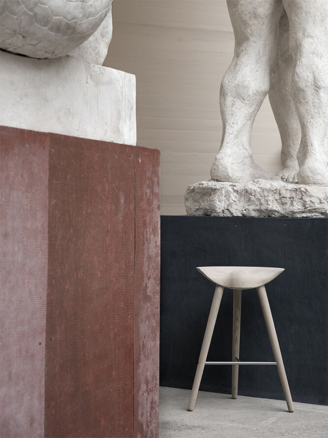 ML 42 - Bord Skammel / Sortbejdset bøg / Messing