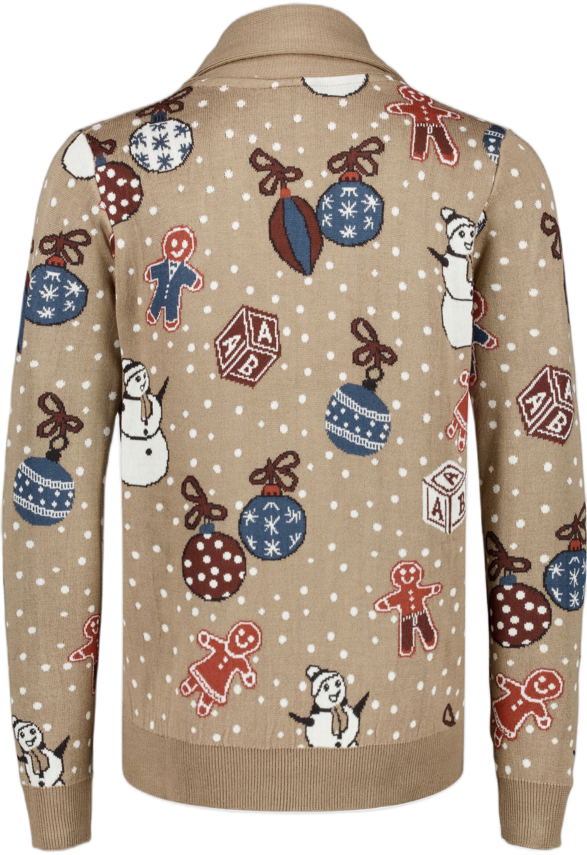 Xmas shawl collar cardigan