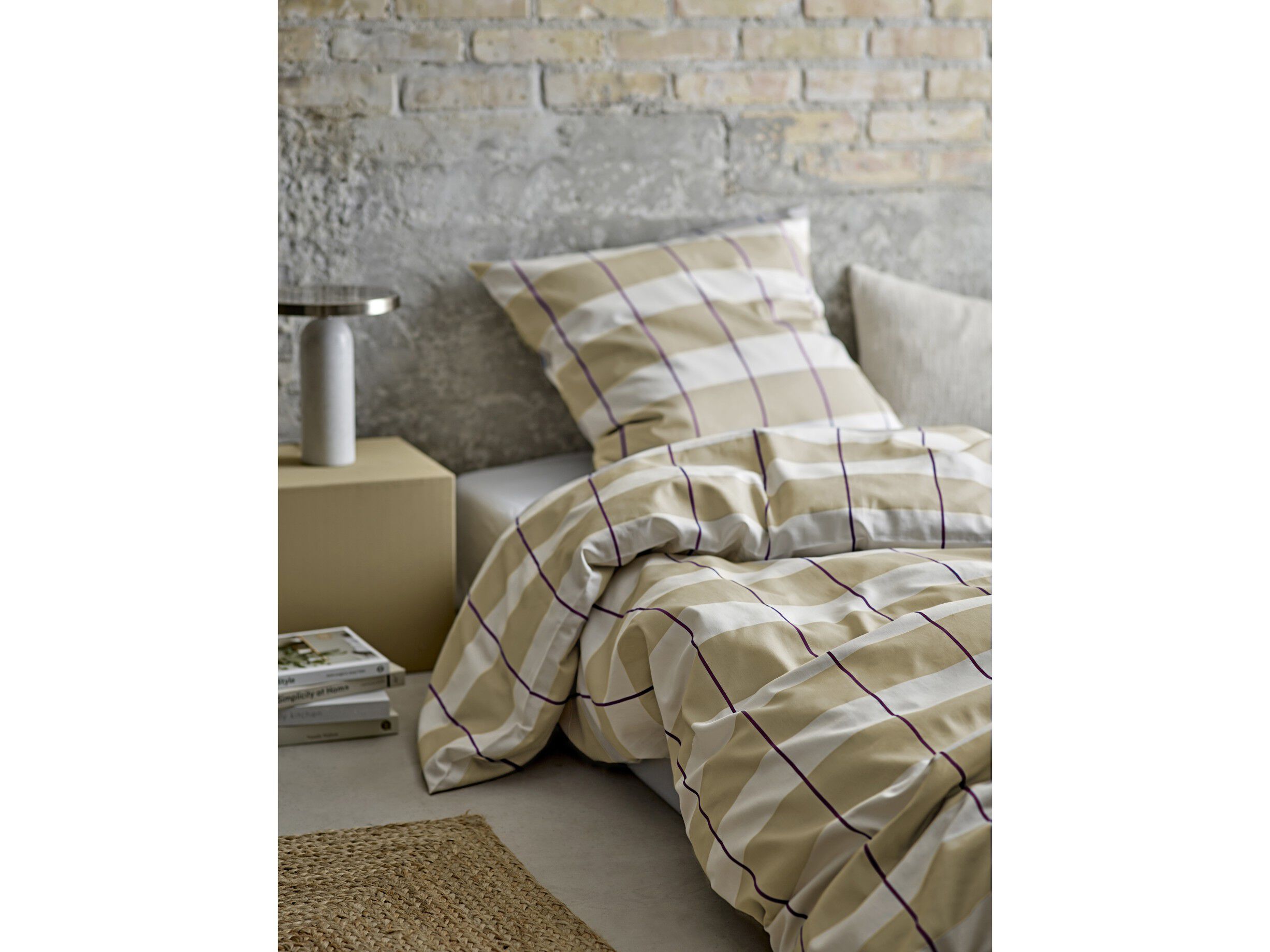 Senget&oslash;j 140x220 Blocks Eucalyptus