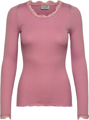 RWBabette Silk LS Lace T-shirt