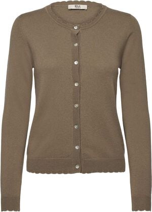 RMWSofia Wool LS Scallop Edge Short Cardigan