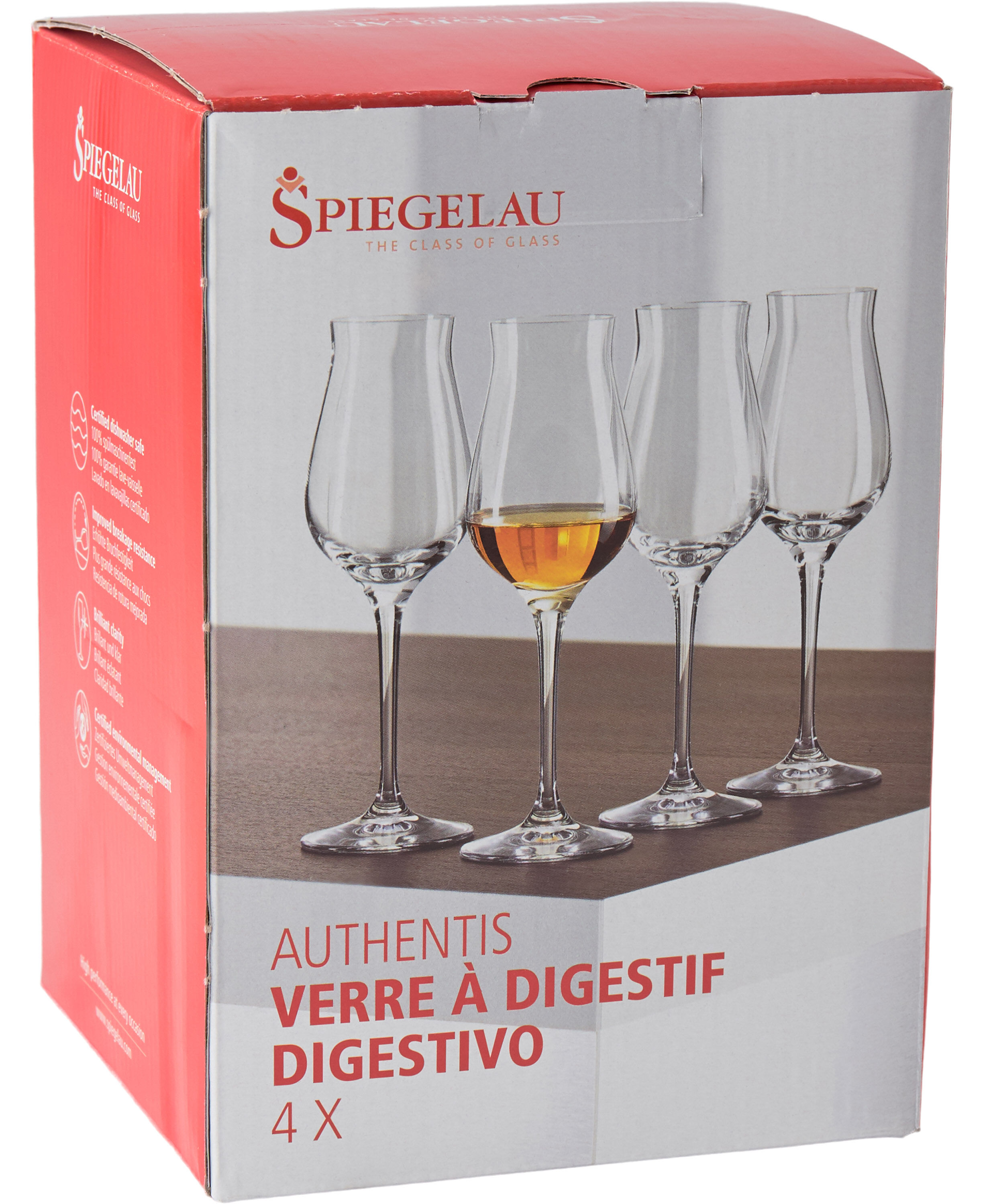 4 Authentis Digestive glas 17 cl.