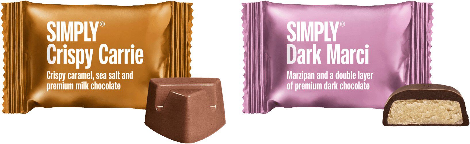 Simply&reg; INSTEAD OF FLOWERS chokolade&aelig;ske (180g)