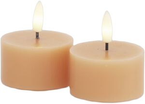 Sille Fyrfadslys 2 stk. sæt, Ø6xH3,4cm